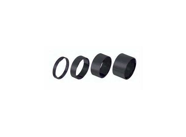 BBB LightSpace BHP-36 Foring Sett 1 1/8"x5,10,15,20mm sort alu, 20 gr 
